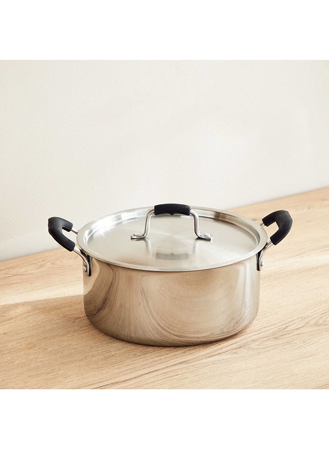 Glisten Triply Casserole with Steel Lid 32 x 14 x 24 cm