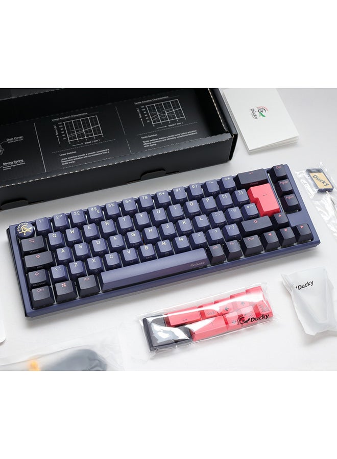 Ducky One 3 Cosmic SF 65% USB RGB Mechanical Gaming Keyboard Cherry  Red Switch