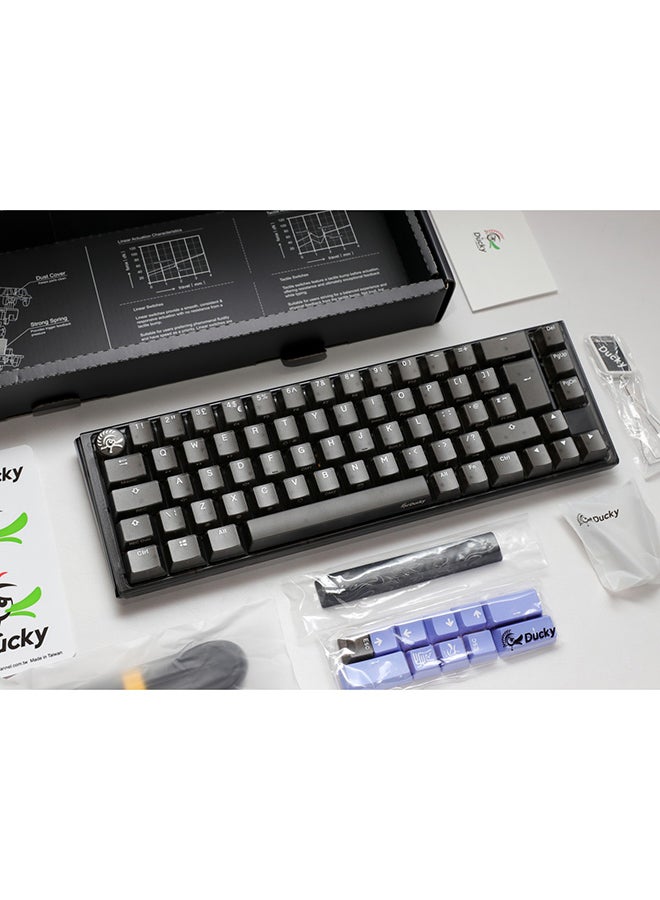 Ducky One 3 Aura SF 65% Mechanical Gaming Keyboard Black Cherry Red Switch