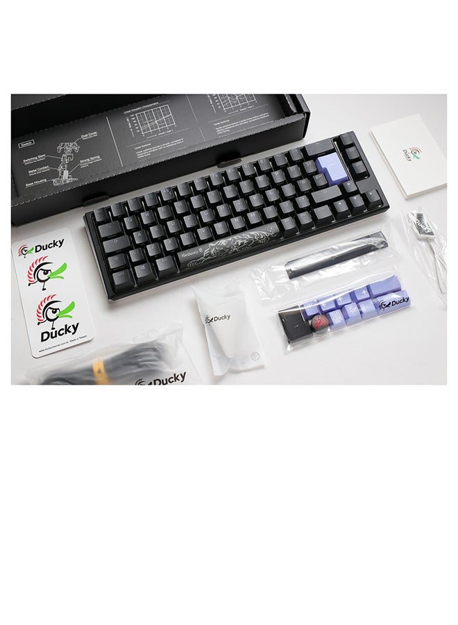 Ducky One 3 Classic SF 65% USB RGB Mechanical Gaming Keyboard Cherry Red - Black