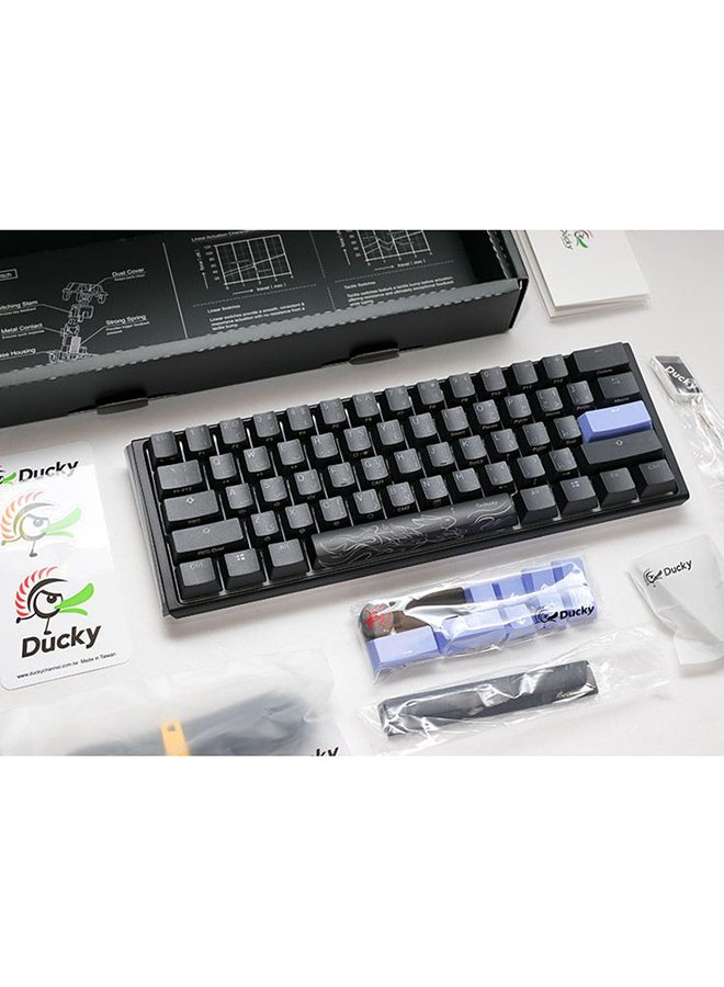 Ducky One 3 Classic Black/White Mini 60 percent - Cherry Blue