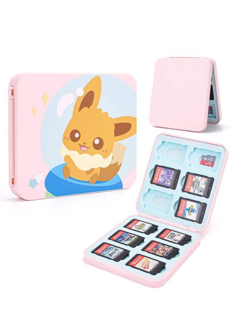 Game Card Case for Nintendo Switch Lite / Switch / Switch OLED, 12 Slots Game Cards Holder and 12 Micro SD Card Slots, Portable Game Card Storage Cartridge Box