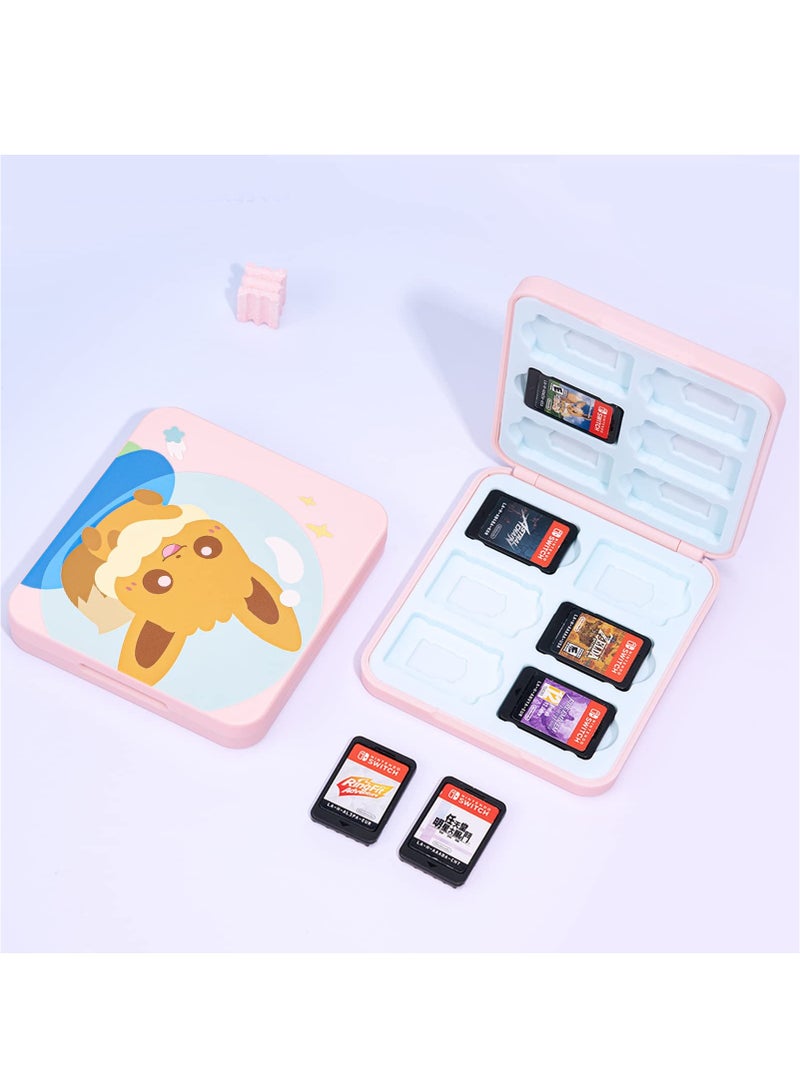 Game Card Case for Nintendo Switch Lite / Switch / Switch OLED, 12 Slots Game Cards Holder and 12 Micro SD Card Slots, Portable Game Card Storage Cartridge Box