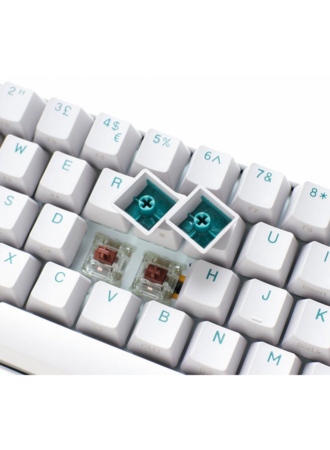 Ducky One 3 Mist SF 65% USB RGB Mechanical Gaming Keyboard Cherry  Red Switch