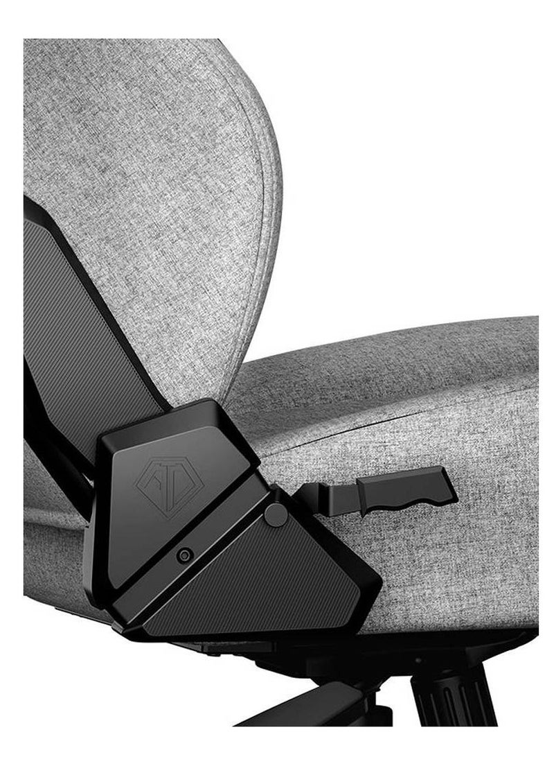 AndaSeat Phantom 3 Gaming Chair, Ergonomic Design, Widened Seat Cushion, Integrated Steel Frame, Up to 160 Degree Recline, Class-4 Gas Piston, PU Smooth & Silent Casters, Grey | ‎AD18Y-06-G-F