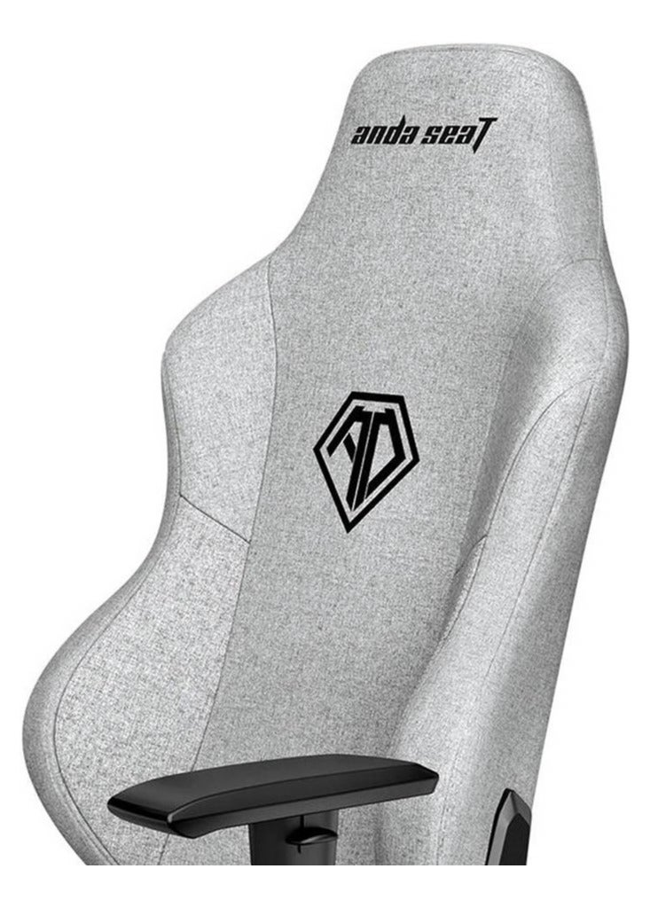 AndaSeat Phantom 3 Gaming Chair, Ergonomic Design, Widened Seat Cushion, Integrated Steel Frame, Up to 160 Degree Recline, Class-4 Gas Piston, PU Smooth & Silent Casters, Grey | ‎AD18Y-06-G-F