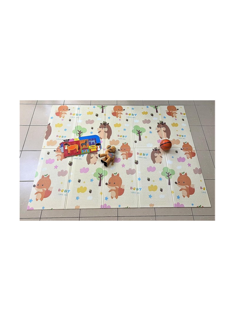 VIO Baby Non-slip Portable Foldable Play Mat, Infant Baby Crawling Mat, Toddler and Kids Waterproof Foam Floor Mat, Washable, Easy-wipe Foam Mat