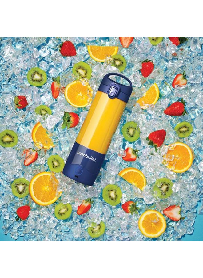 Portable Blender for Protein Shake, Smoothie, Frozen Fruit & Ice, Tritan Plastic, BPA-Free with Handled Sip Lid, USB-C Rechargeable 2200mAh Battery, Dishwasher Safe Parts, 475 ml 100 W BD-BX630A-23 Navy Blue