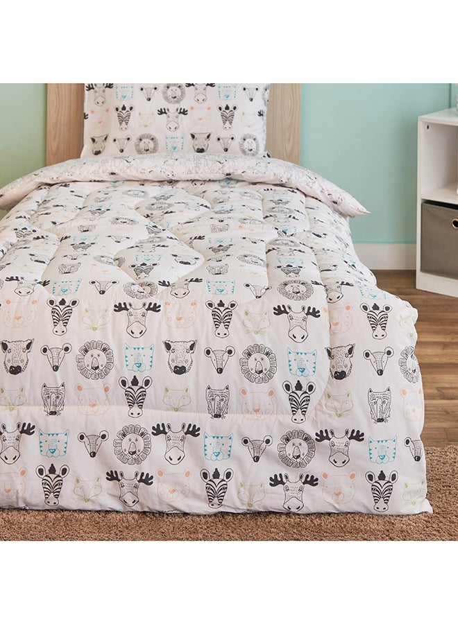 Ron Zoological 2-Piece Cotton Single Comforter Set 220 x 135 cm