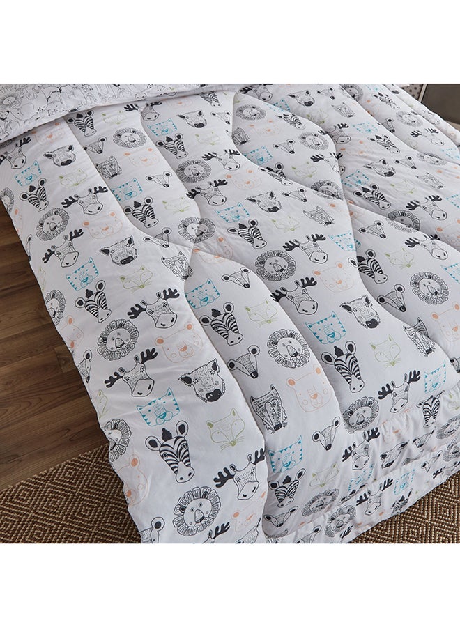 Ron Zoological 2-Piece Cotton Twin Comforter Set 220 x 160 cm
