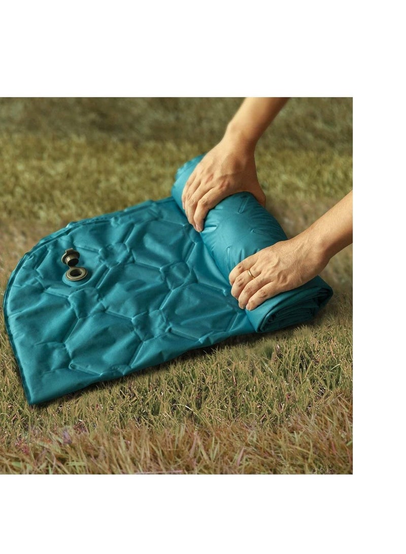 Camping Sleeping Pad, Ultralight Inflatable Camping Pad with Pillow, Durable Waterproof Camping Mattress, Compact Sleeping Pad for Camping, Backpacking, Traveling, Hiking