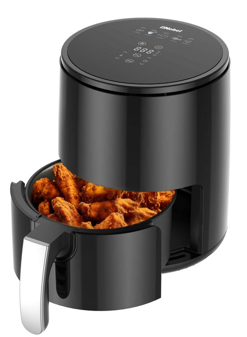 Multifunctional Air Fryer With 6 Preset Programs, Overheat Prevention, Digital Touch With 1-60 Min Timer 2.5 L 1200 W NAF350 Black