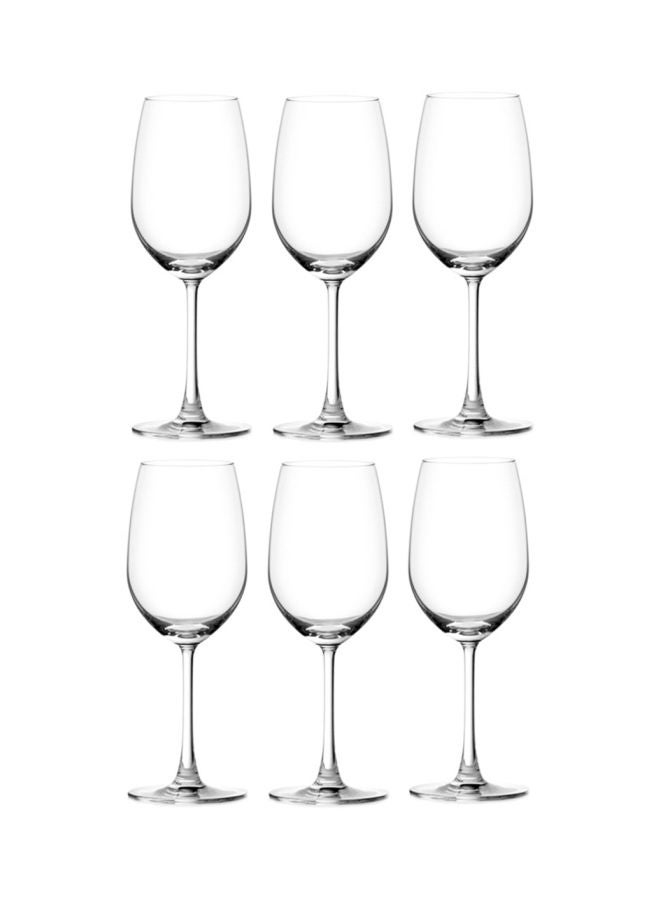 6-Piece Madison Wine Glass Set Clear 350ml