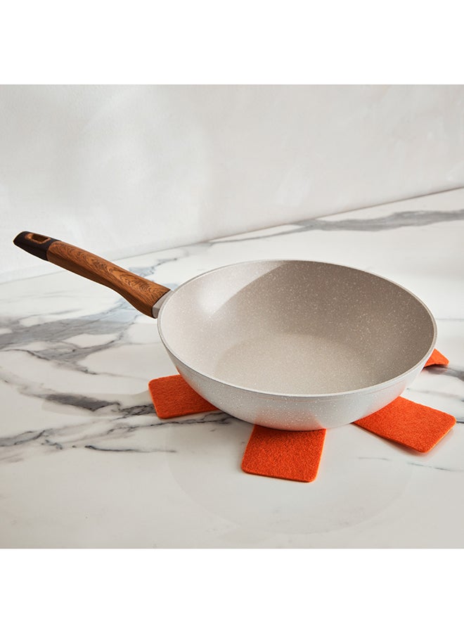 La Natura Forged Induction Wok with Trivet 48 x 10.5 x 28 cm