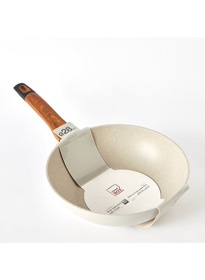 La Natura Forged Induction Wok with Trivet 48 x 10.5 x 28 cm