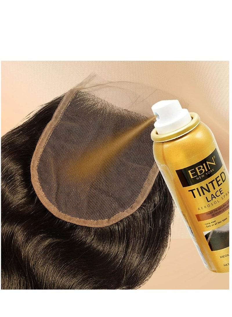 Tinted Lace Aerosol Spray –Medium Dark Brown 150 ML