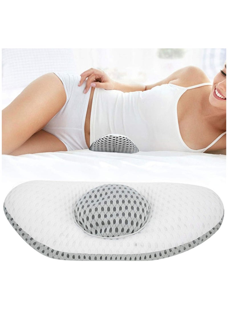 Lumbar Pillow for Sleeping Lumbar Support Pillow for Bed Waist Lower Back Support Pillow Lumbar Pillow Cushion for Bed Rest - Side Back and Stomach Sleepers