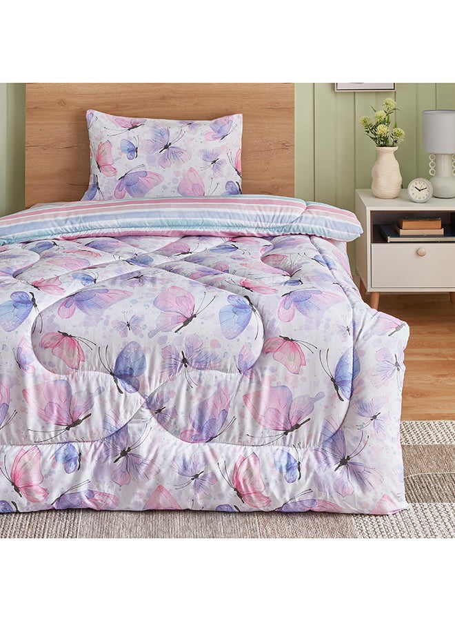 Flutterby Dreamscape 2-Piece Microfibre Twin Comforter Set 160 x 220 cm