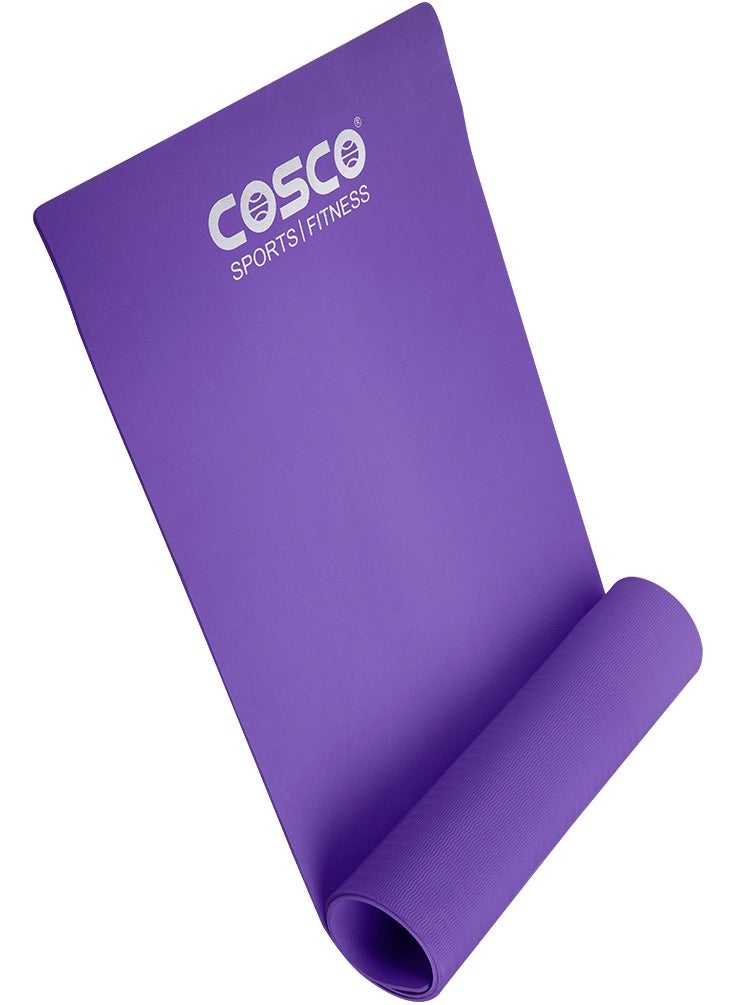 Value Pack Of Three Premium Yoga Exercise Mats With Shoulder Straps In Vibrant Blue Green And Violet Colours