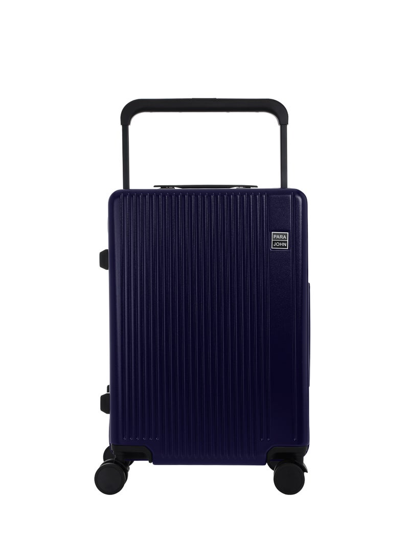 Premium Wide Handle Spinner Carry On Luggage Trolley with TSA Lock 20 Inch Navy