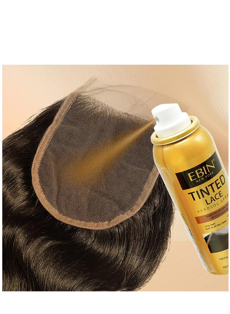 TINTED LACE AEROSOL SPRAY-LIGHT WARM BROWN 150 ML