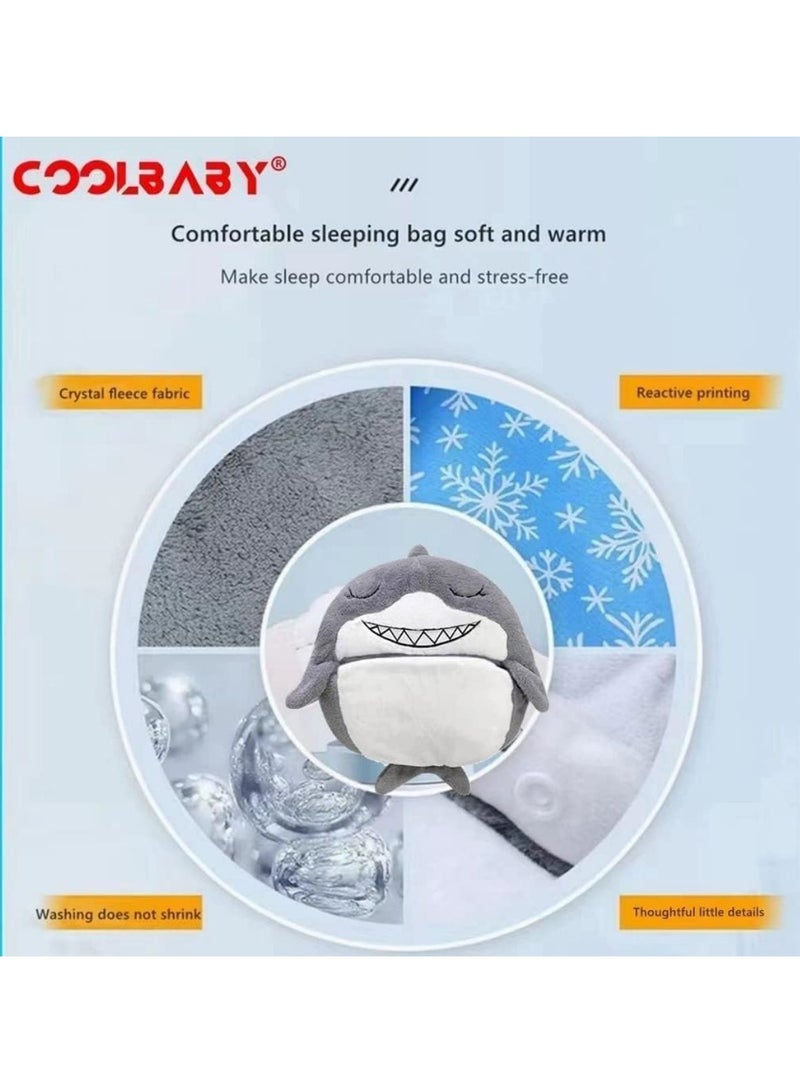 COOLBABY Children's Cartoon Warm Sleeping Bag Foldable