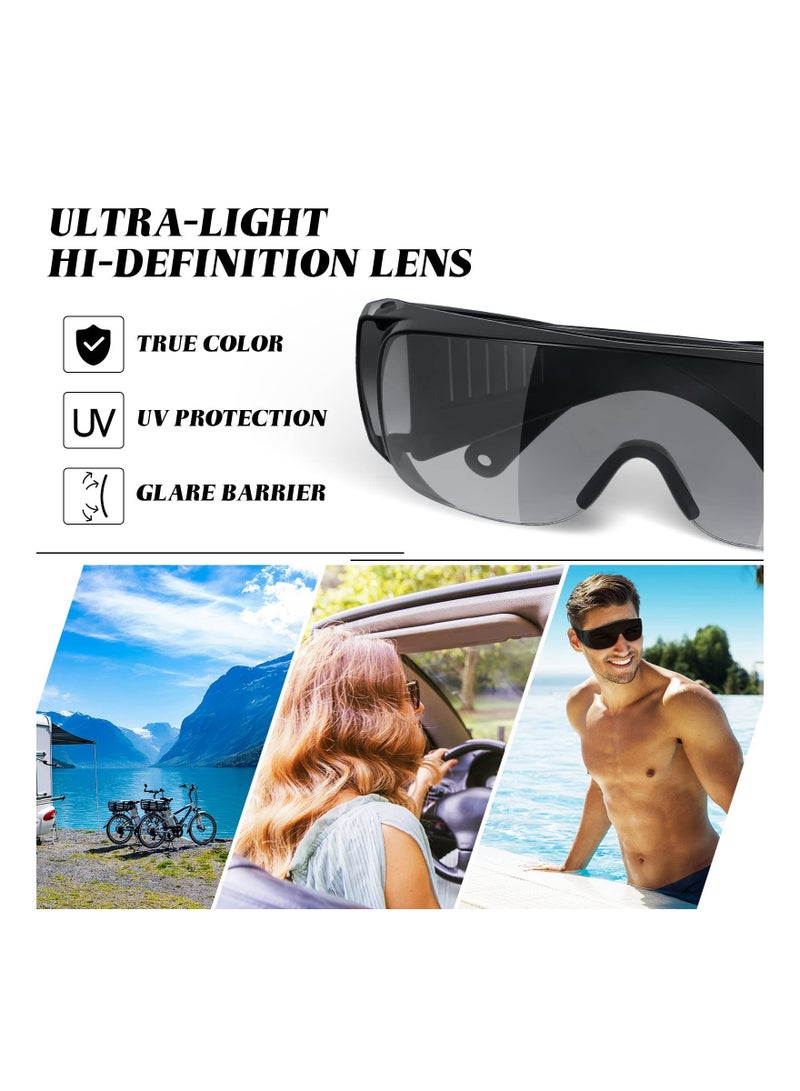 4 Pairs UV Resistant Safety Glasses Protective Eyewear, Tanning Goggles Glasses, Red Light Therapy Glasses,black Glasses Lab Protective Glasses Comprehensive Protection for Your Eyes