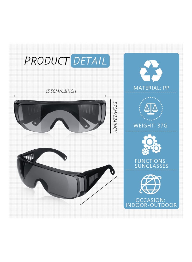 4 Pairs UV Resistant Safety Glasses Protective Eyewear, Tanning Goggles Glasses, Red Light Therapy Glasses,black Glasses Lab Protective Glasses Comprehensive Protection for Your Eyes