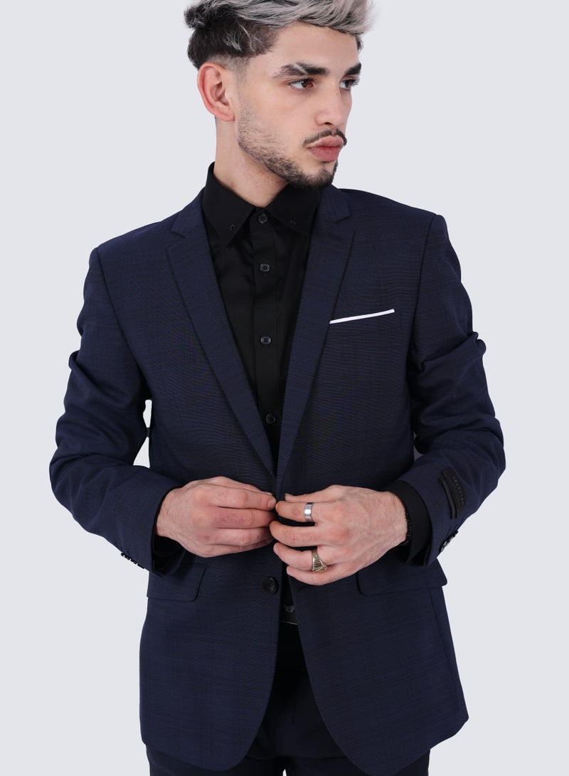 Men's Formal Suit Blazer Wool in Electric Blue