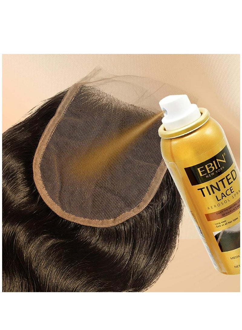 Tinted Lace Aerosol Spray – Medium Warm Beige 150 ML