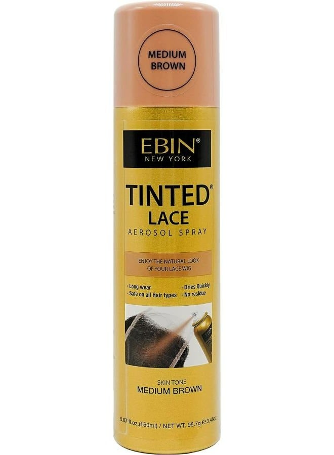 Tinted Lace Aerosol Spray –Medium Brown 150 ML