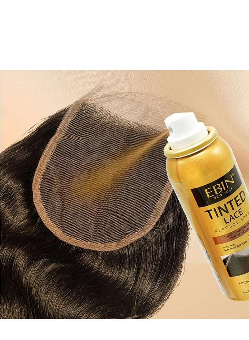 Tinted Lace Aerosol Spray –Medium Brown 150 ML