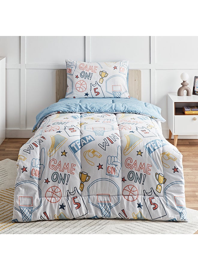 Arcade Its a Goal 2-Piece Single Cotton Comforter Set 135 x 220 cm