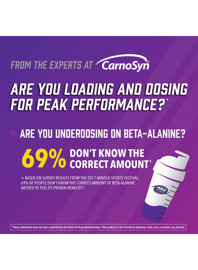Now Foods Beta-Alanine Dietary Supplement 120 Veg Capsules