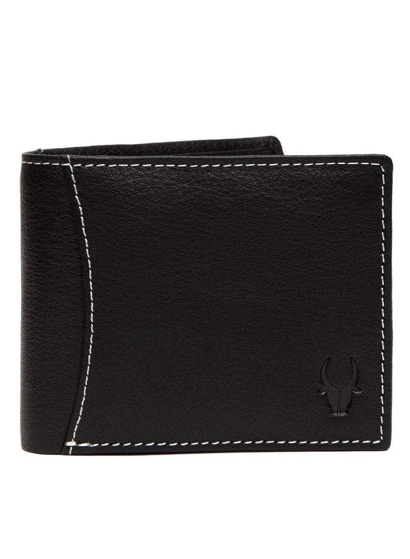 Black Leather Men's Wallet (WH1255)