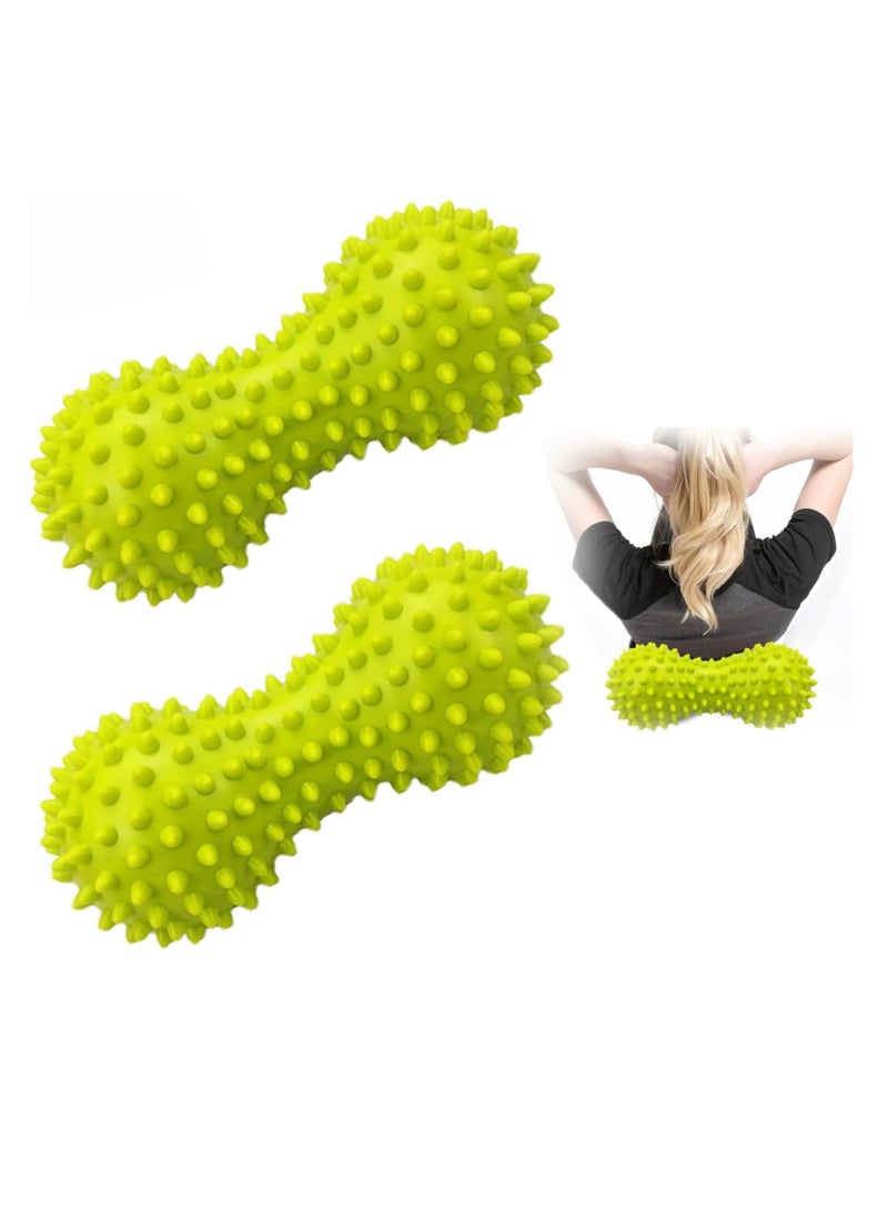 Yoga Massage Ball Fascia Ball Peanut Massage Ball Spiky Massage Lacrosse Balls for Physical Therapy Outdoor and Indoor Fitness Exercise