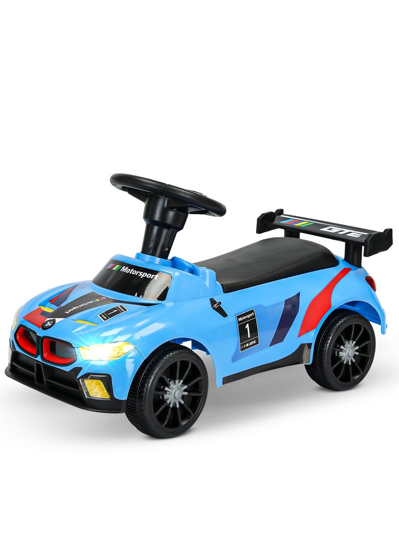 Baybee Drift Push Ride on Car for Kids, Push Ride On Toy Baby Car with Music, Light & Storage | Kids Car for Toddlers | Baby Push Car for Toddlers Kids to Drive 1 to 4 Years Boys Girls (Blue)