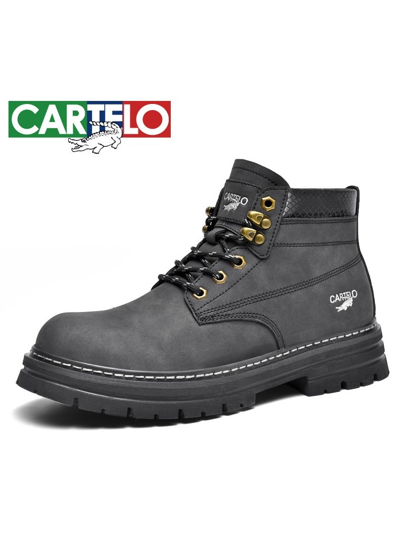 Men's High Top Outdoor  Casual Shoes Martin Boots