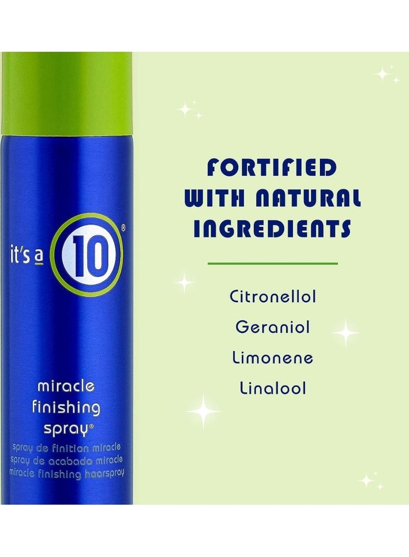 Miracle Finishing Spray, 10 hair spray, Workable hair hold, Color-treated hair, Weightless finish 10 Oz