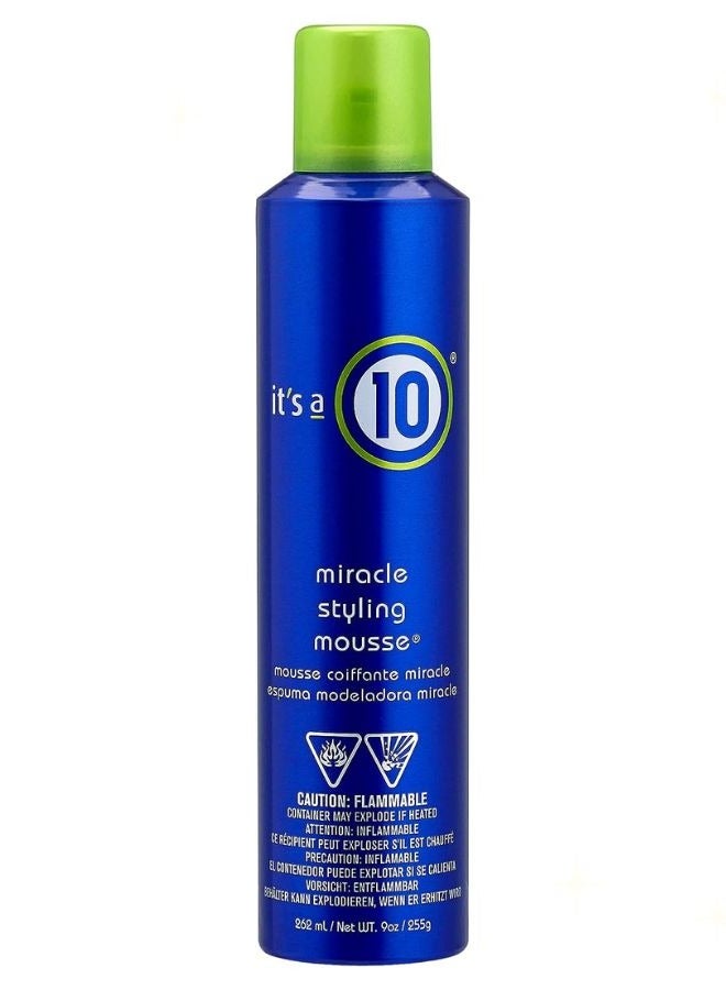 Haircare Miracle Styling Mousse, 9 fl. Oz, Volume and texture, Haircare styling aid, Define curls, Superior hold