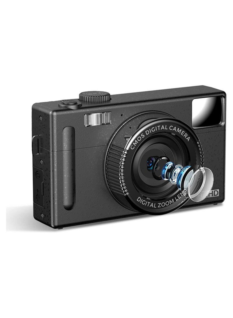 1080P Compact Digital Camera Video Camcorder 48MP 3.0 Inch TFT LCD Screen Auto Focus 16X Digital Zoom