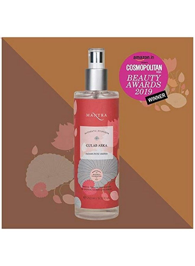 (By Baidyanath Research Foundation) Herbal Gulab Arka Indian Rose Water Refreshing Toner 250 Ml