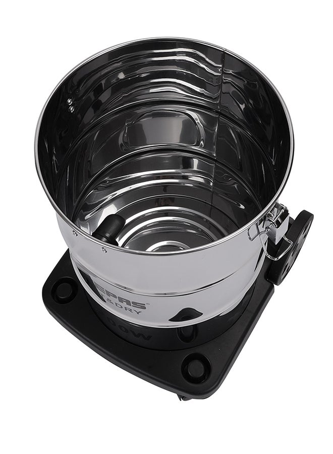 Wet and Dry Vacuum Cleaner | 1200W Stainless Steel Drum Tank with Powerful Copper Motor |Comfortable Handle, Rolling wheels with Easy Parking Nozzle & Dust Full Indicator 23 L 1200 W GVC19012 Silver/Black/Yellow