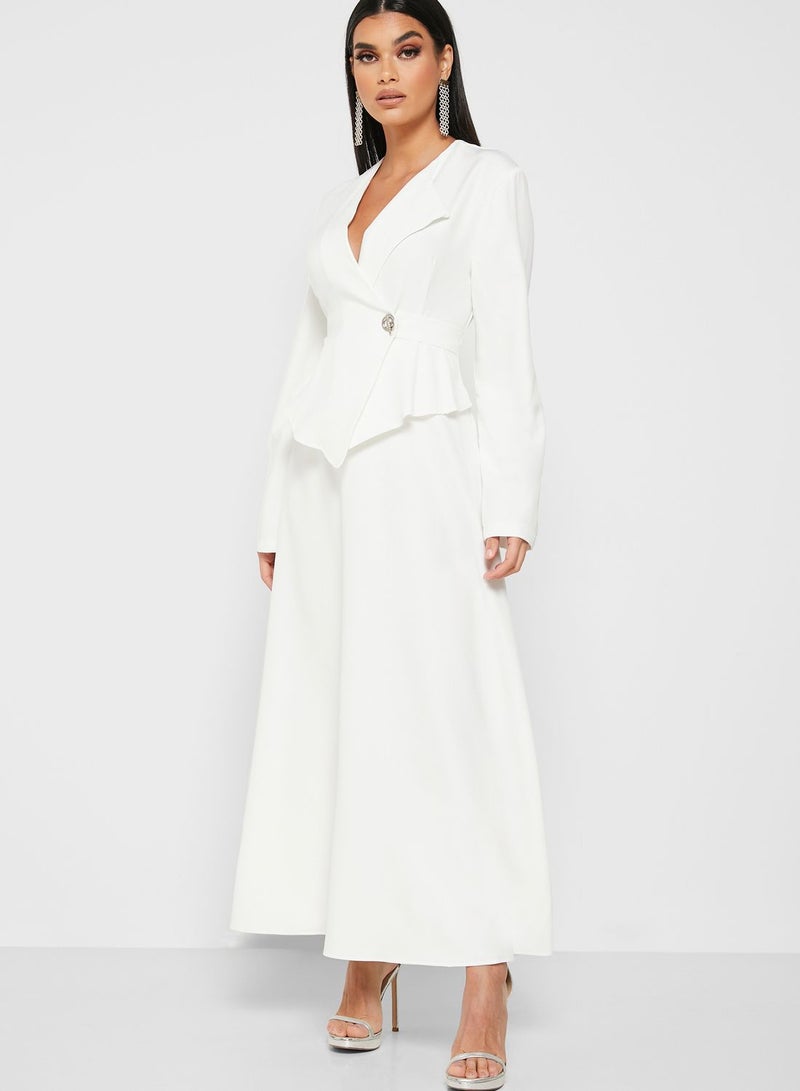 Blazer Style Maxi Dress