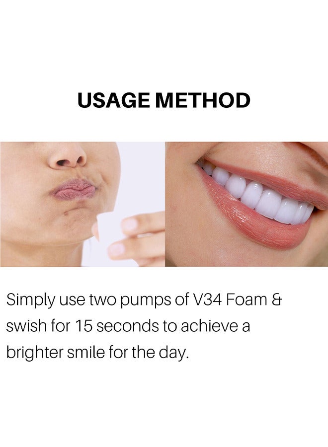 Purple Teeth Whitening Mousse, Dental Color Corrector Foam, Yellow Stain Removal for Teeth, Purple Toothpaste for Teeth Whitening, Teeth Whitening Kit for Sensitive Teeth 50ML