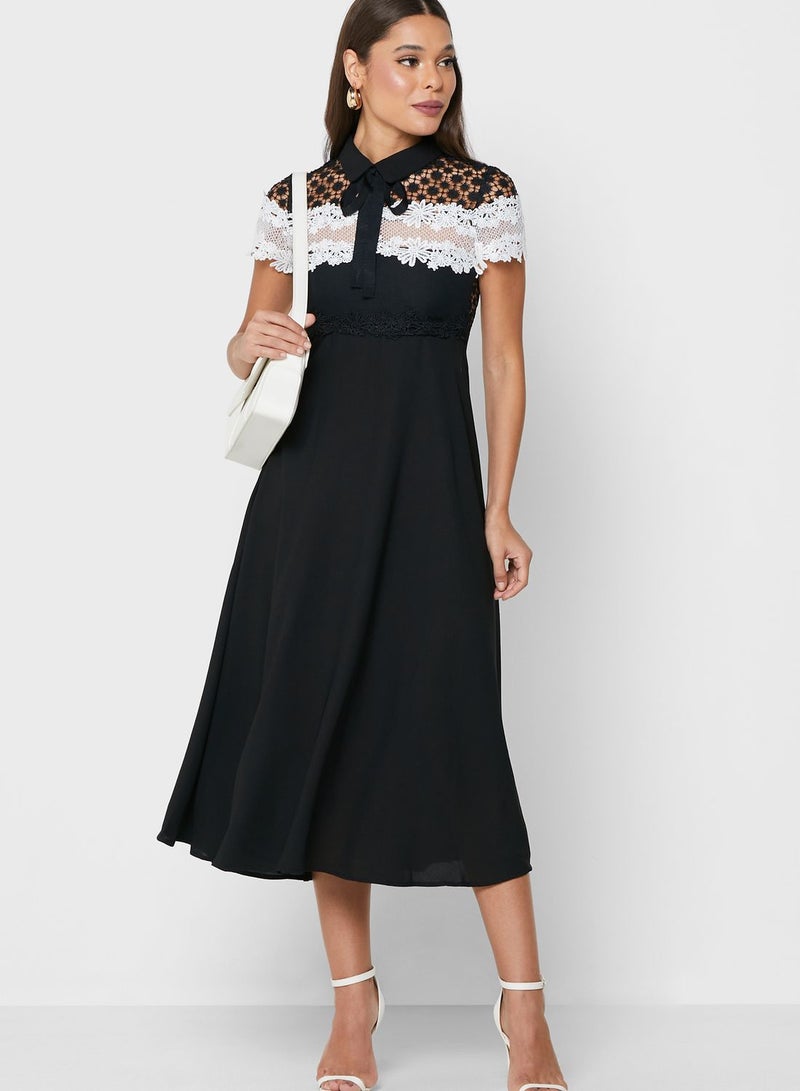 Lace And Crochet Dress