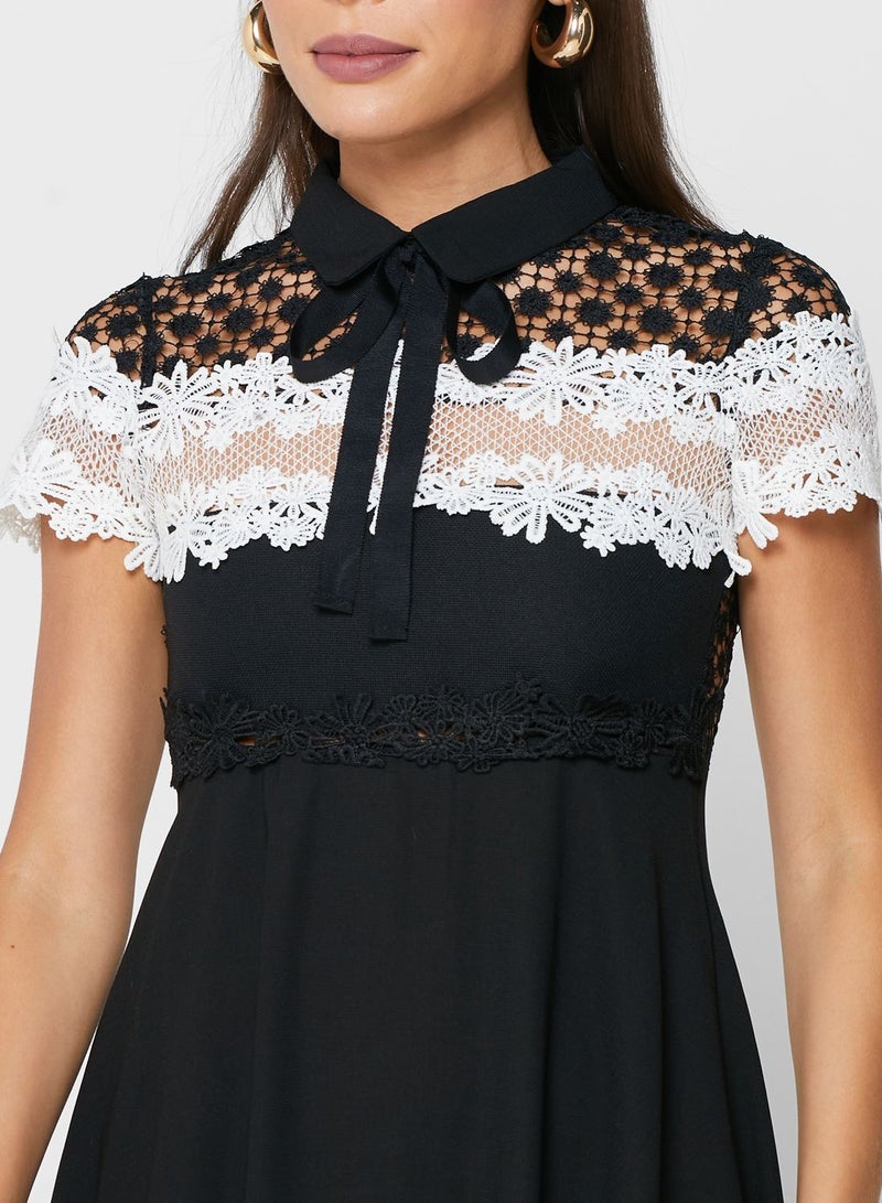 Lace And Crochet Dress
