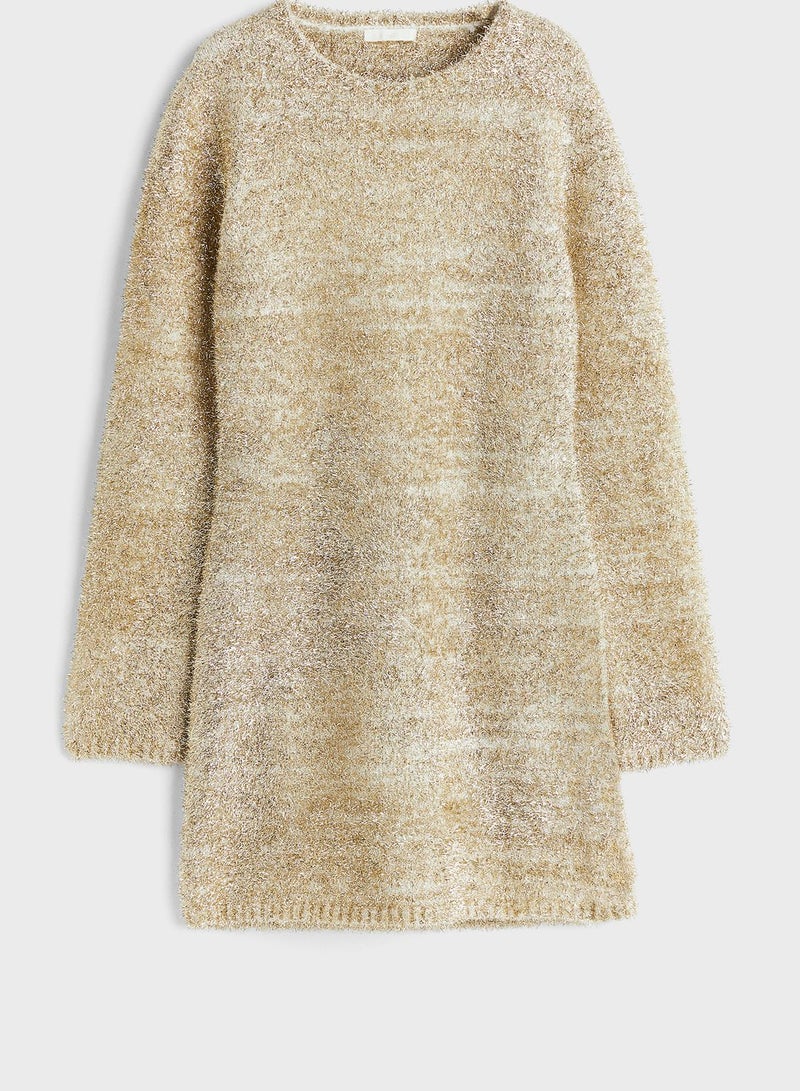 Metallic Knit Dress