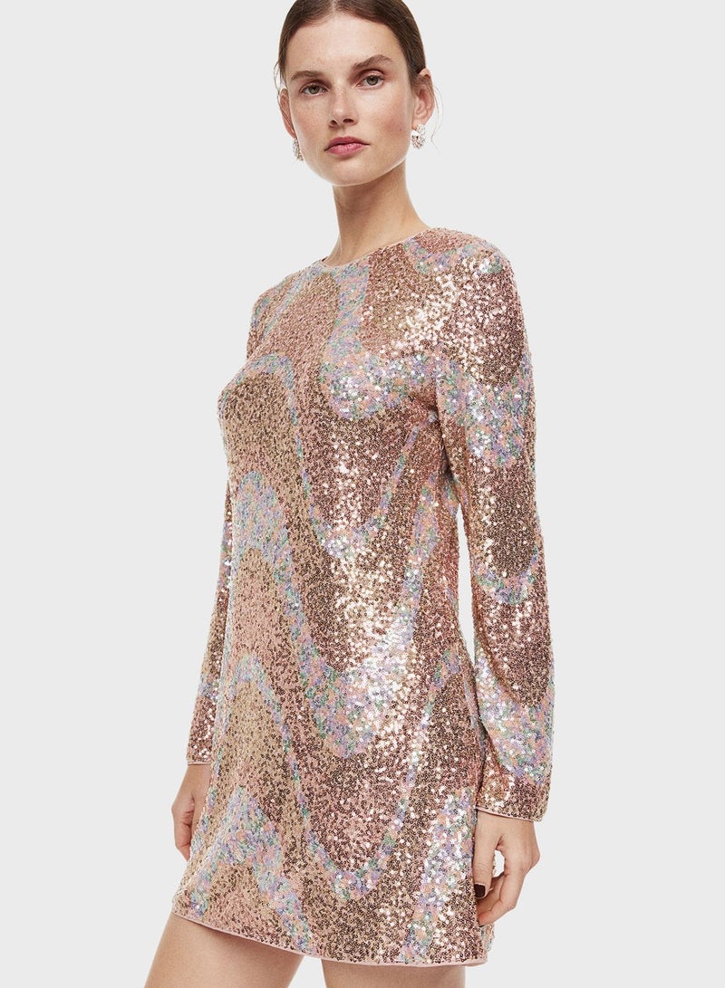 Sequin Mini Dress