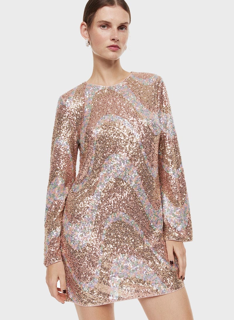 Sequin Mini Dress